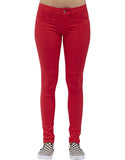 Dickies Girl Juniors' Mock 5-Pocket Super Skinny Pants | Black, Red