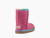 UGG Girls' Classic Short II Rainbow Pull-Up Boots Little Kid | Pink Azalea