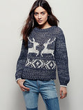 Free People Dancer & Prancer Sweater | Charcoal