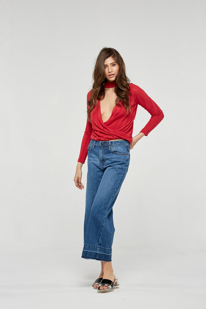 Project Social T Lacey Top | Parisian Red