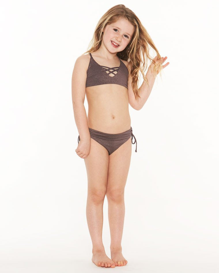 L*Space KIDS Little Shimmer Bikini | Pebble | SALE