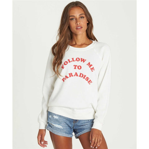 Billabong Women's Follow Me To Paradise Pullover Crew Hoodie | Cool Wip