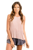 Saltwater Luxe Salty Air Tank | Rose, Sea Glass
