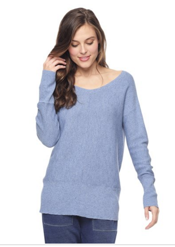 Splendid Whitney Sweater Pullover | Chambray | Sale