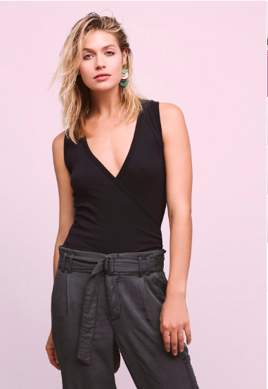 Free People Muscle Surplice Cami