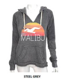 MALIBU SWEATS The Sunset Collection | Ocean Drive Super Soft Fleece & Burnout Fleece Sweatshirts Zip up and Pullover Hoodies