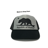 REPUBLIC OF MALIBU Trucker Hat by PCA | Navy | Baby Blue | Teal | Pink | Maroon