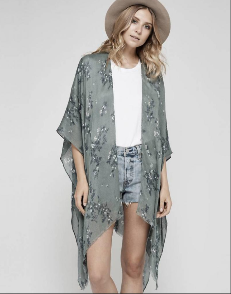 Gentle Fawn Gallery Kimono | Chinois Green Thicket