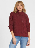 Billabong Women's On A Roll Chenille Cable Knit Sweater