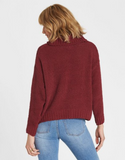 Billabong Women's On A Roll Chenille Cable Knit Sweater
