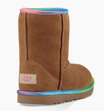 UGG Girls' Classic II Rainbow Pull-Up Boots Little Kid | Chestnut