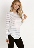 Indah Women's French Toast Long Sleeve Top | Kiss