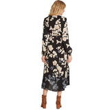 Billabong Women's Floral Fever Maxi Wrap Dress | Black Floral