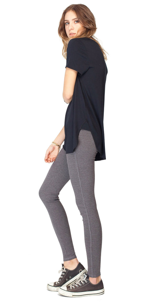 Gentle Fawn Pisces Ribbed Leggings | Black