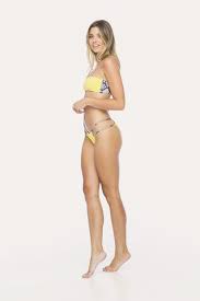 Indah Swim Toss Solid Seamless Bandeau Bikini Top | Dandelion