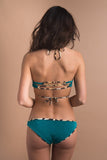 Indah Chika Reversible Halter Bikini Top | Red/Jaguar | Sale