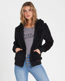 Billabong Women's Cozy Down Polar Fleece Jacket