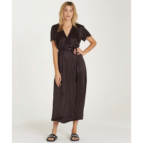 Billabong Women's Lusty Weekend Wrap Dress | Black