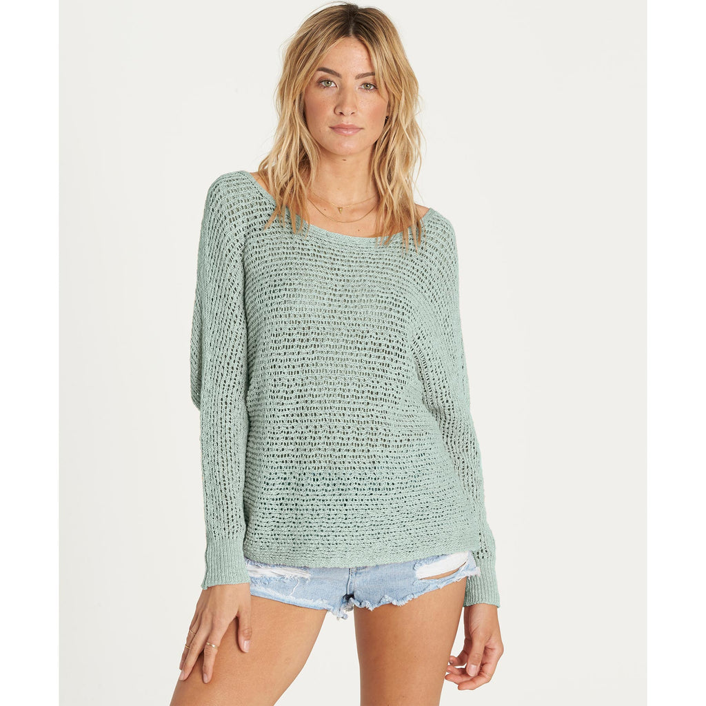 Copy of Billabong Women's Dance With Me Open knit Cropped Sweater | Clearwater