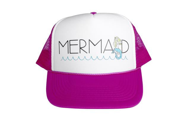 PCA MALIBU MERMAID Trucker Hat | Navy | Pink