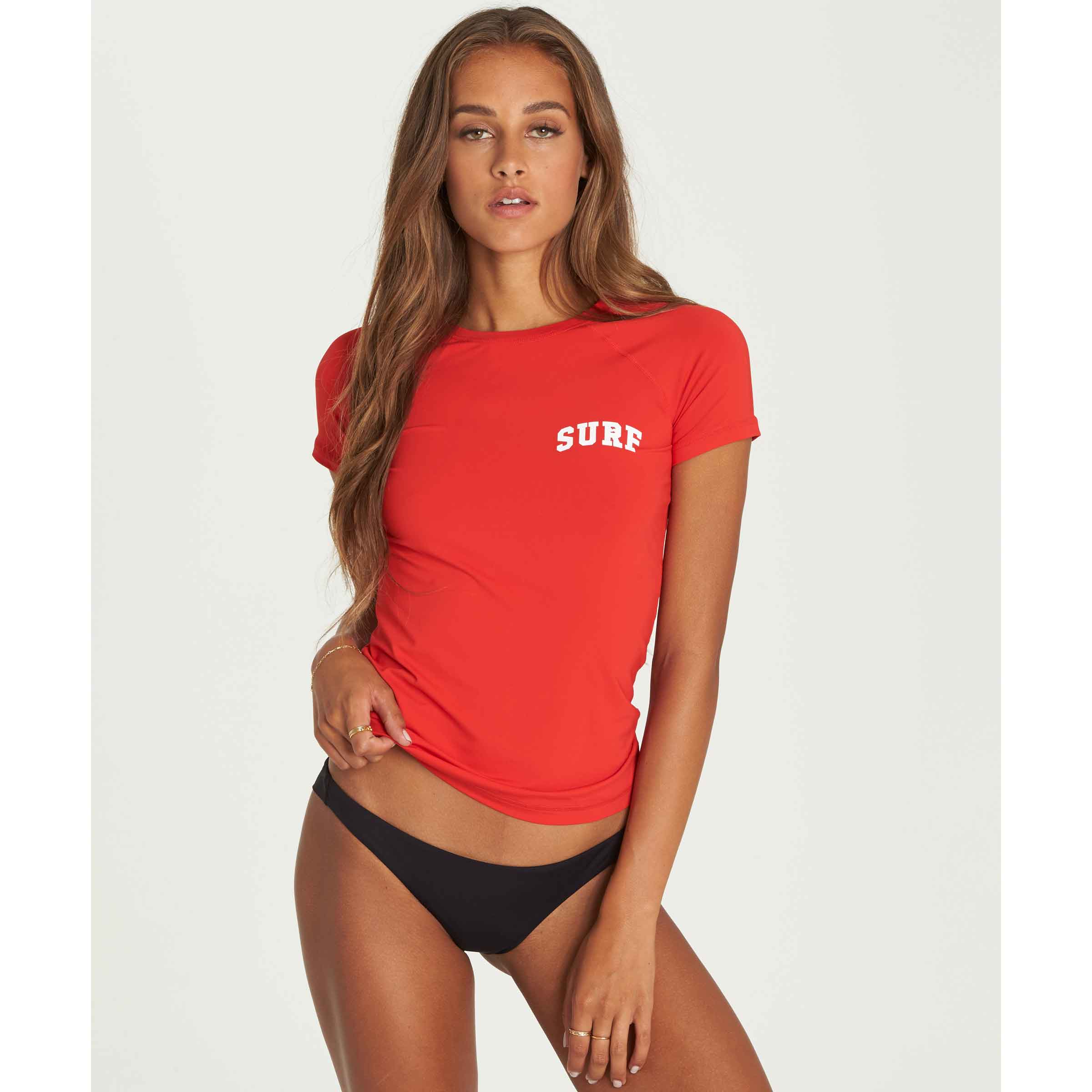 【BILLABONG】Women's Short Sleeve Rash Guard WT917/追跡付 BILLABONG】Women's Short Sleeve Rash Guard WT917/追跡付