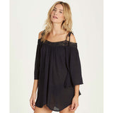 Billabong Women's Breeze On Cover-up Tunic Top | Off Black